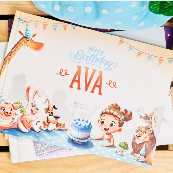The personalised Happy Birthday book from Hooray Heroes - the best personalised birthday gift.